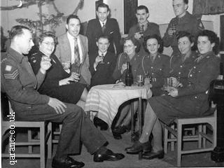 Army Officers in the Mess Celebrating New Year